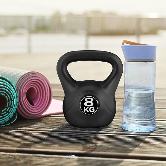 Kettlebell hantla 8 kg do ćwiczeń kula ciężarowa fitness ModernHome