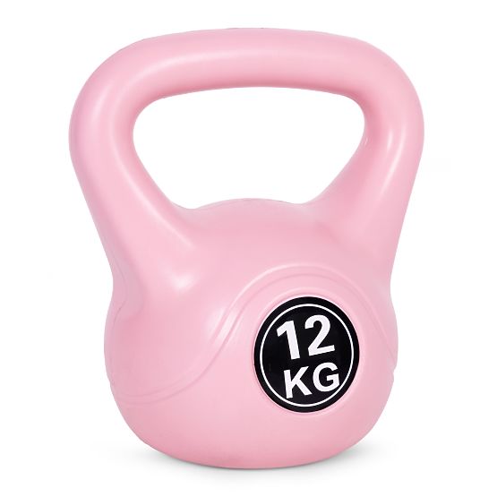 Kettlebell hantle 12 kg do ćwiczeń różowy ModernHome
