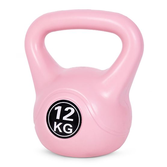 Kettlebell hantle 12 kg do ćwiczeń różowy ModernHome