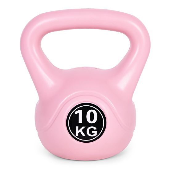 Kettlebell odważnik 10 kg do ćwiczeń różowy ModernHome
