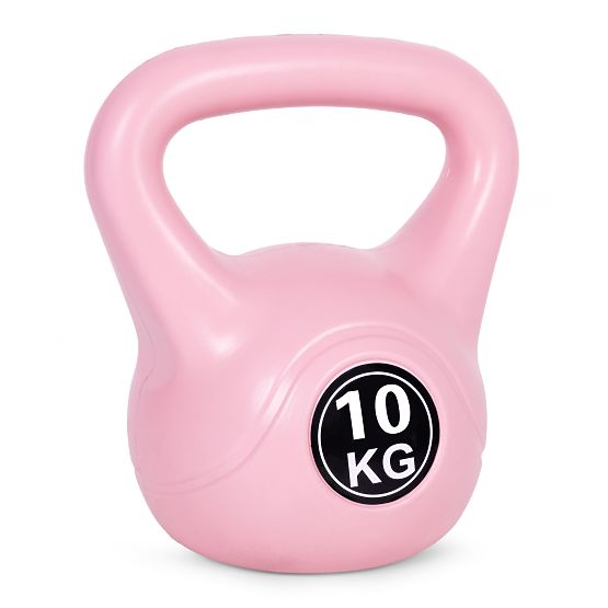 Kettlebell odważnik 10 kg do ćwiczeń różowy ModernHome