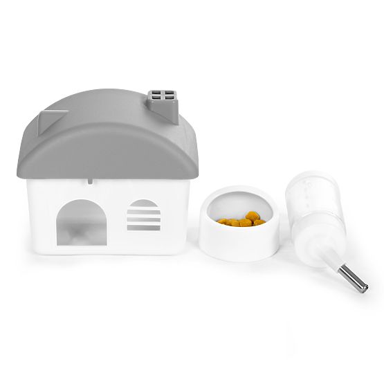 Klatka dla chomika, świnki morskiej i gryzoni z pełnym wyposażeniem