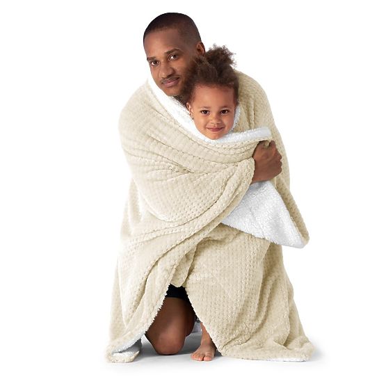 Kołdra SHLEEPY kolor beżowy z wzorem żakardowym styl klasyczny 220x240