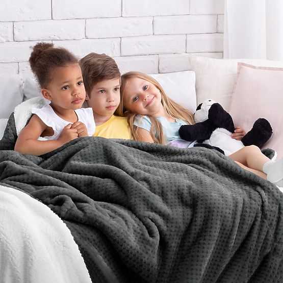 Kołdra SHLEEPY kolor grafitowy żakardowy klasyczny styl 170x210