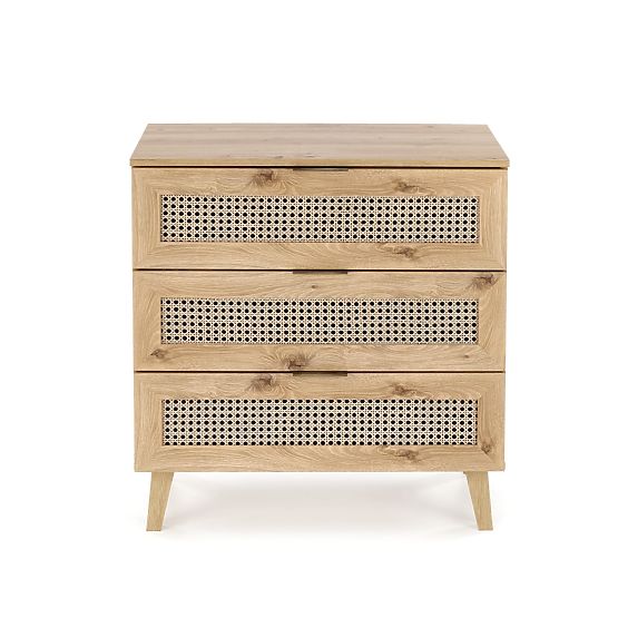Komoda BORNEO KM-2 dąb artisan/czarny