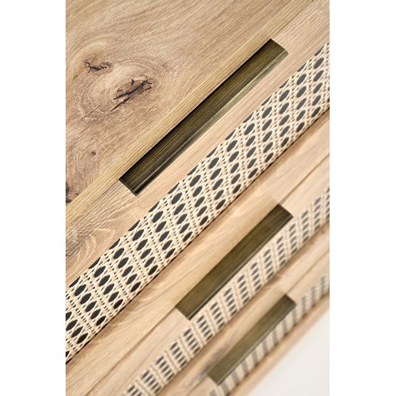 Komoda BORNEO KM-2 dąb artisan/czarny