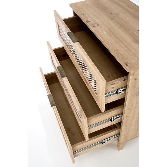 Komoda BORNEO KM-2 dąb artisan/czarny