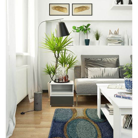 KOMODA CL1 PK BIAŁA / GRAFITOWA SZARA