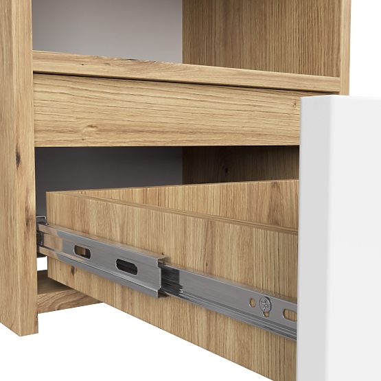 KOMODA CL1 PK DĄB ARTISAN / BIAŁY