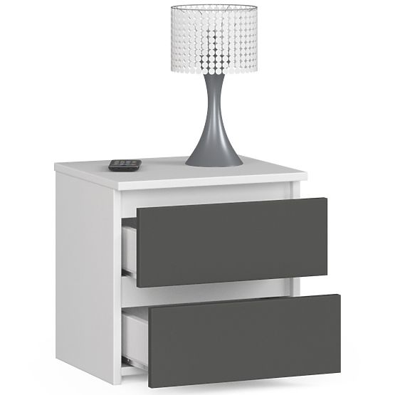 KOMODA CL2 2SZ CLP BIAŁA / SZARA