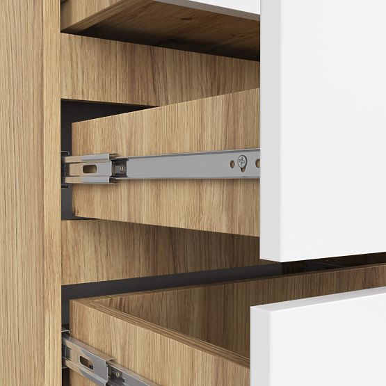 KOMODA CL3 3SZ CLP PK DĄB ARTISAN / BIAŁA