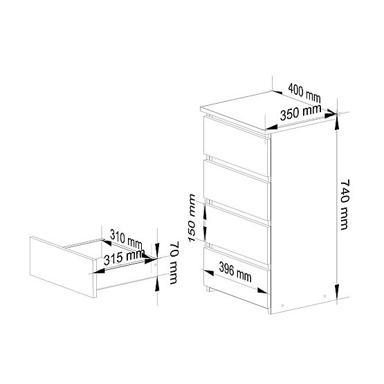 KOMODA CL4 PK BIAŁA
