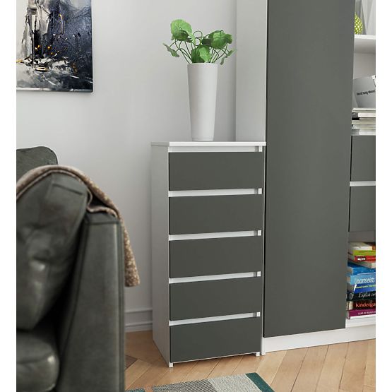 KOMODA CL5 PK BIAŁA / SZARA