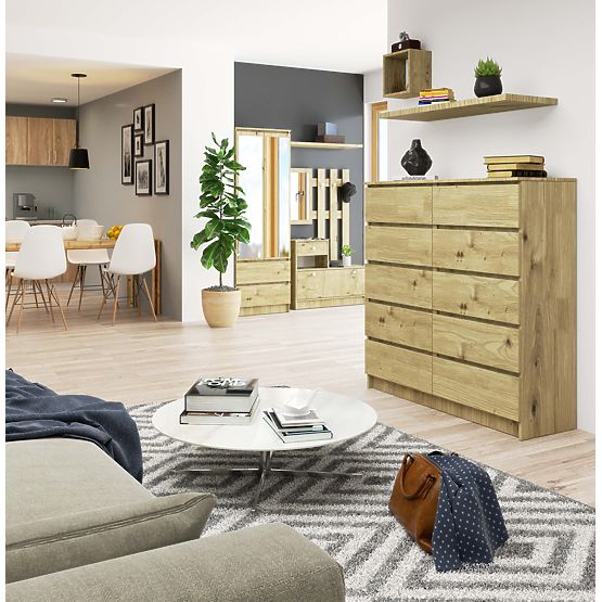 KOMODA K120 10SZ CLP PK DĄB ARTISAN