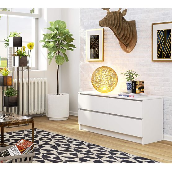 KOMODA K120 4SZ CLP PK BIAŁA