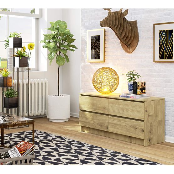 KOMODA K120 4SZ CLP PK DĄB ARTISAN