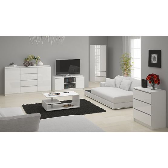 KOMODA K120 6SZ CLP PK BIAŁY POŁYSK