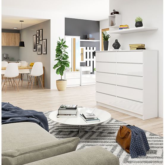 KOMODA K140 10SZ CLP PK BIAŁY POŁYSK