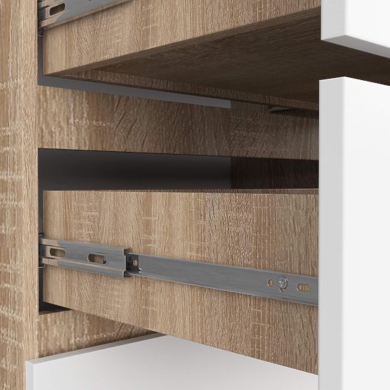 KOMODA K140 10SZ CLP PK DĄB SONOMA / BIAŁA