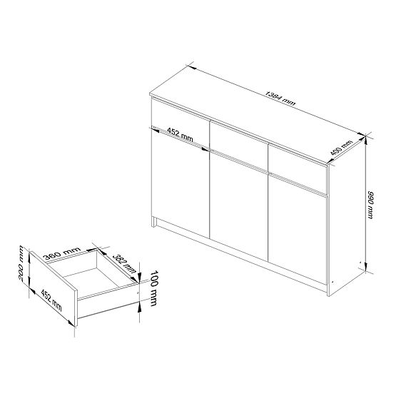 KOMODA K140 3D 3SZ CLP PK BIAŁA