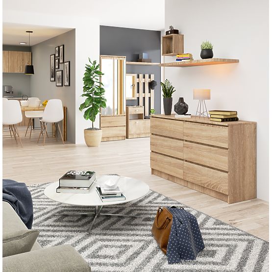 KOMODA K140 6SZ CLP DĄB SONOMA