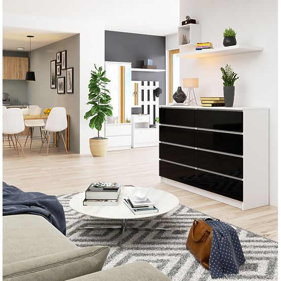 KOMODA K140 8SZ CLP PK CZARNY POŁYSK