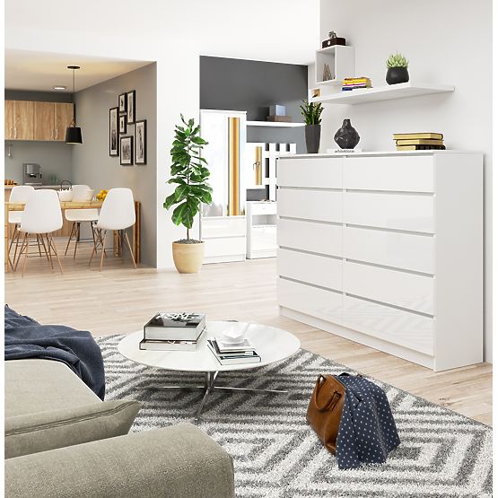 KOMODA K160 10SZ CLP PK BIAŁY POŁYSK