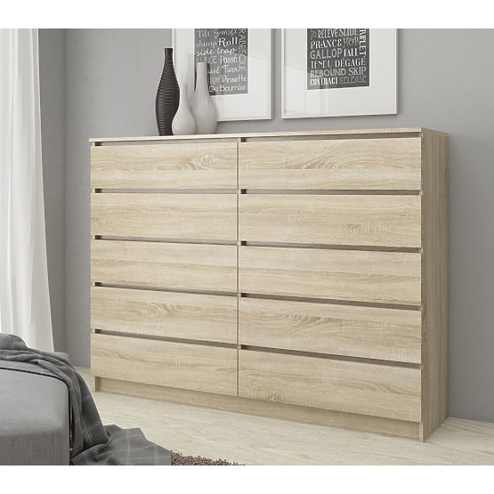 KOMODA K160 10SZ CLP PK DĄB SONOMA