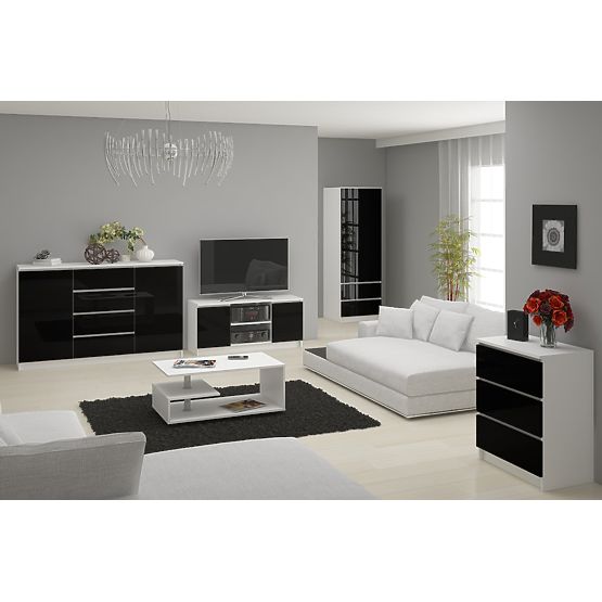 KOMODA K160 2D 4SZ CLP PK CZARNY POŁYSK