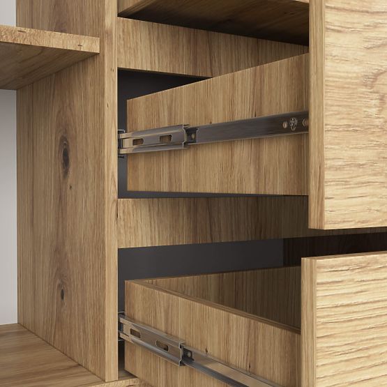 KOMODA K160 2D 4SZ CLP PK DĄB ARTISAN