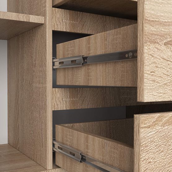 KOMODA K160 2D 4SZ CLP PK DĄB SONOMA