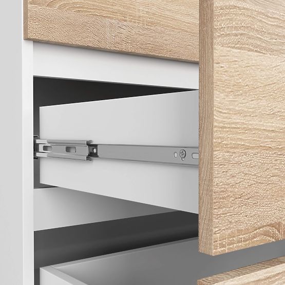 KOMODA K160 6SZ CLP PK BIAŁA / SONOMA