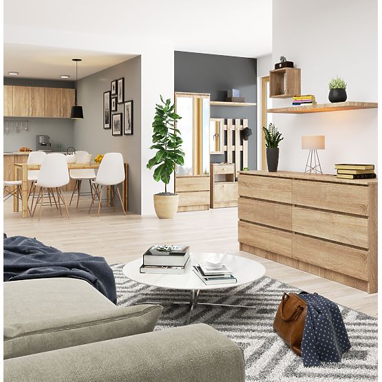 KOMODA K160 6SZ CLP PK DĄB SONOMA