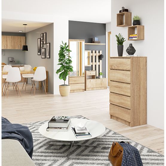 KOMODA K60 5SZ CLP PK DĄB SONOMA