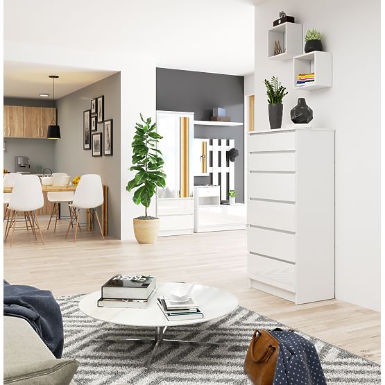 KOMODA K60 6SZ CLP PK BIAŁY POŁYSK