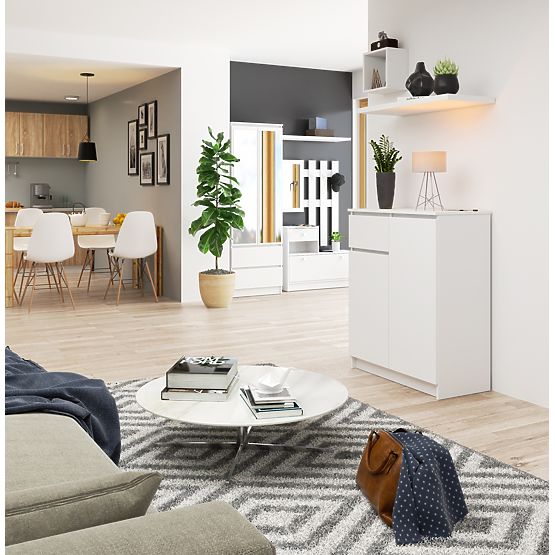 KOMODA K80 2D 1SZ CLP PK BIAŁA