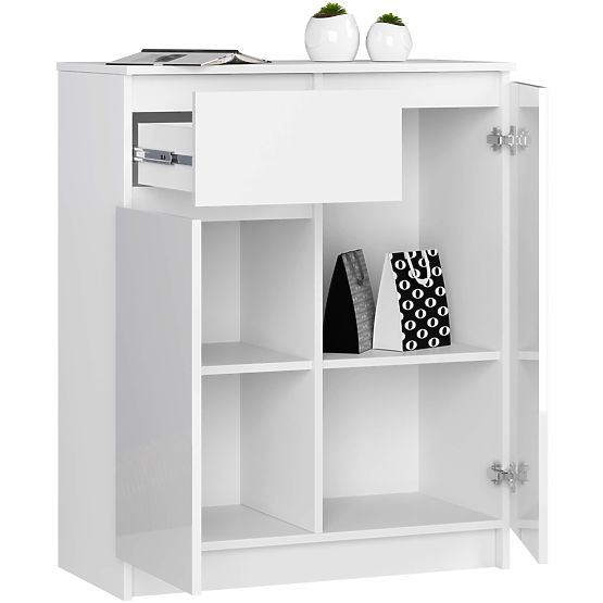 KOMODA K80 2D 1SZ CLP PK BIAŁY POŁYSK