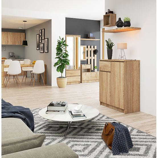 KOMODA K80 2D 1SZ CLP PK DĄB SONOMA