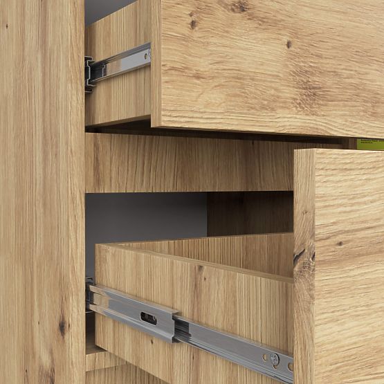 KOMODA K80 JERRY 1D 3SZ PK DĄB ARTISAN