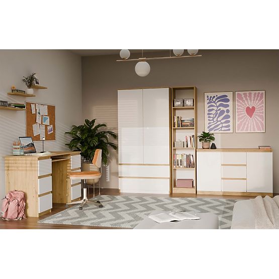 Komoda Malwa 2D3S DĄB ARTISAN BIEL