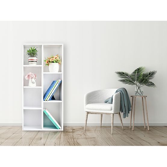 Biała biblioteczka ModernHome