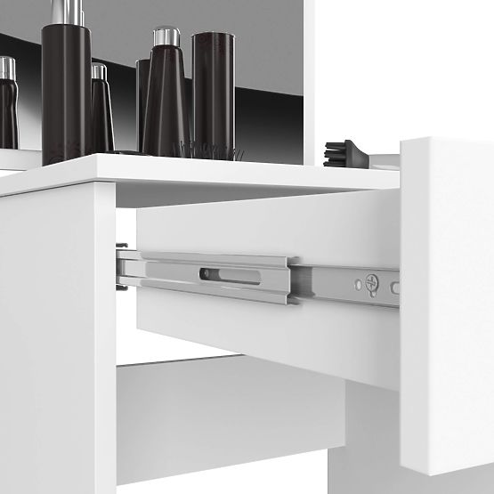 KOSMETYCZNA TOALETKA Z LUSTREM P-2/SL 500x600 PRAWA PK BIAŁA