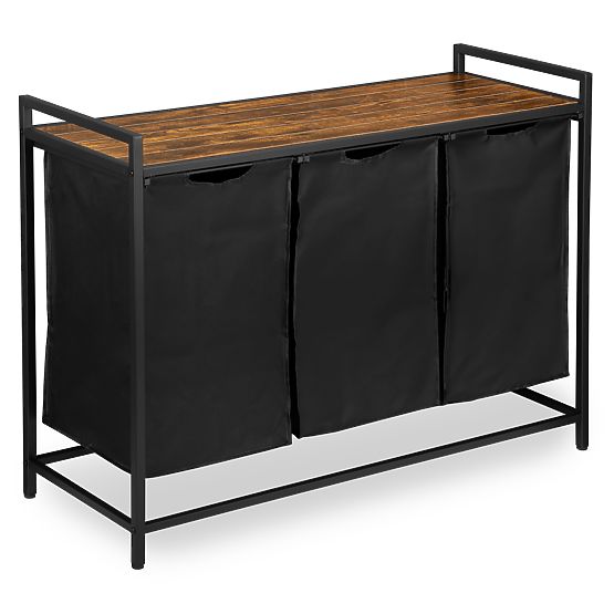 Kosz na pranie z półką 3 komory ARTUS