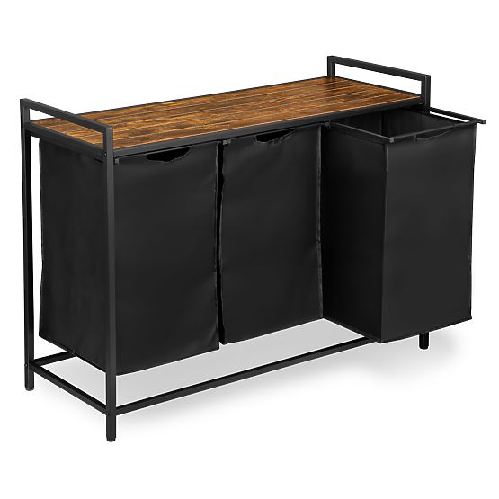 Kosz na pranie z półką 3 komory ARTUS