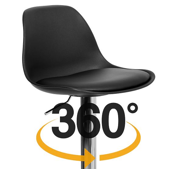 Krzesło barowe Ricardo czarne