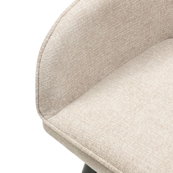 Krzesło do jadalni Berisso, cappuccino/czarne nogi