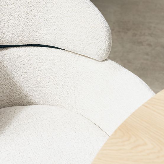 Krzesło do jadalni Granda, ecru/czarne nogi