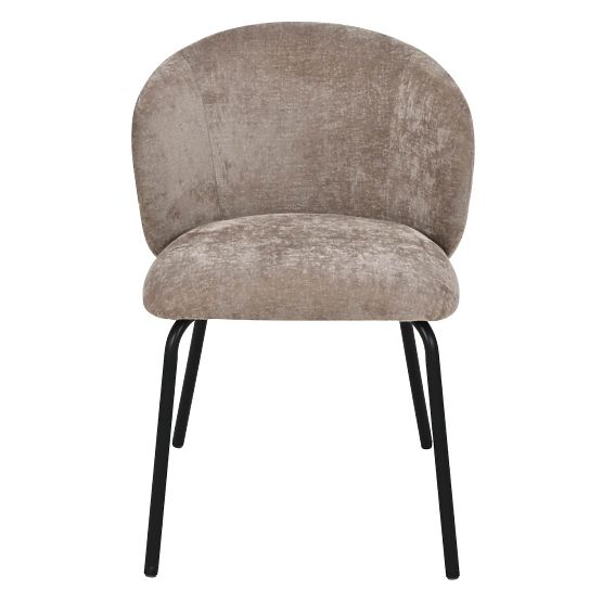 Krzesło do jadalni Larisa, brązowe/czarne nogi