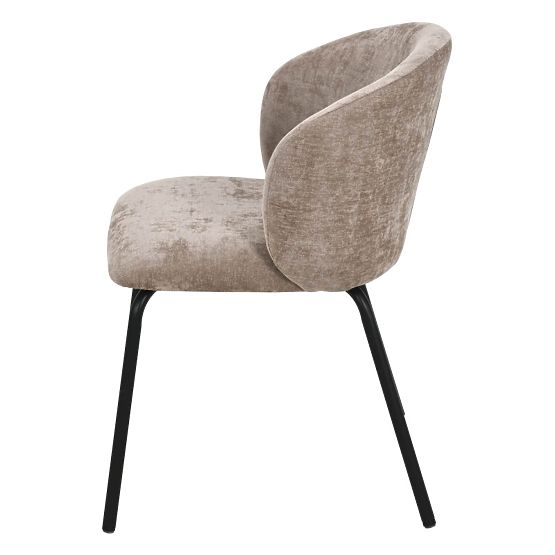 Krzesło do jadalni Larisa, brązowe/czarne nogi