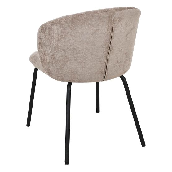 Krzesło do jadalni Larisa, brązowe/czarne nogi